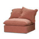 Oasis Washed Belgian Linen 3 Seat Modular Slip Cover Sofa - Rust at Online8 Furniture Auckland NZ