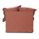 Oasis Washed Belgian Linen 3 Seat Modular Slip Cover Sofa - Rust at Online8 Furniture Auckland NZ