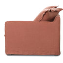 Oasis Washed Belgian Linen 3 Seat Modular Slip Cover Sofa - Rust at Online8 Furniture Auckland NZ