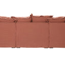 Oasis Washed Belgian Linen 3 Seat Modular Slip Cover Sofa - Rust at Online8 Furniture Auckland NZ