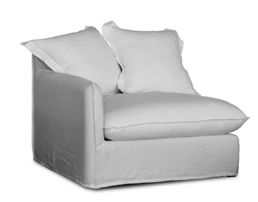 Oasis Washed Belgian Linen Dream Sofa Left - Natural at Online8 Furniture Auckland NZ