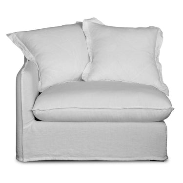 Oasis Washed Belgian Linen Dream Sofa Left - Natural at Online8 Furniture Auckland NZ