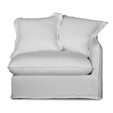 Oasis Washed Belgian Linen Dream Sofa Right - Natural at Online8 Furniture Auckland NZ