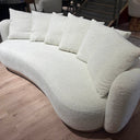 Oberoy Curved Boucle 3 Seater Sofa at Online8 Furniture Auckland NZ