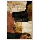 Ochre Framed Canvas - Natural at Online8 Furniture Auckland NZ