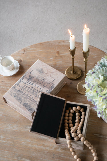 Old Building Book Boxes set of 2 at Online8 Furniture Auckland NZ