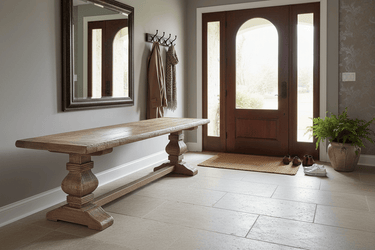 Old Elm Bench Seat with Pedestal Base - 1850mm at Online8 Furniture Auckland NZ