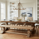 Old Elm Bench Seat with Pedestal Base - 1850mm at Online8 Furniture Auckland NZ