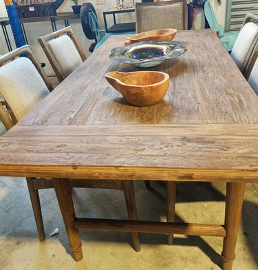 Old Elm French Extension Dining Table at Online8 Furniture Auckland NZ