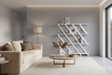 Old Pine Shelving Unit - Antique White at Online8 Furniture Auckland NZ