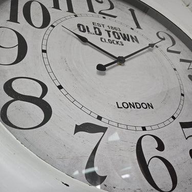 Old Town Metal Wall Clock at Online8 Furniture Auckland NZ