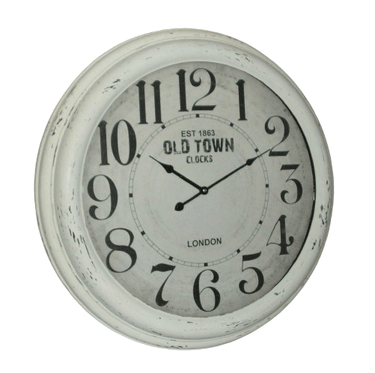 Old Town Metal Wall Clock at Online8 Furniture Auckland NZ