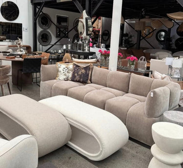Orbit Bench Seat in Turtledove at Online8 Furniture Auckland NZ
