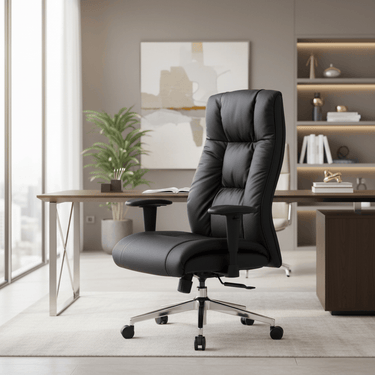 Orlando High-Back Executive Chair - Black at Online8 Furniture Auckland NZ
