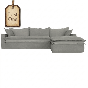 Orlando Slipcover Sofa with Chaise - Showroom Sample at Online8 Furniture Auckland NZ