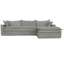 Orlando Slipcover Sofa with Chaise - Showroom Sample at Online8 Furniture Auckland NZ