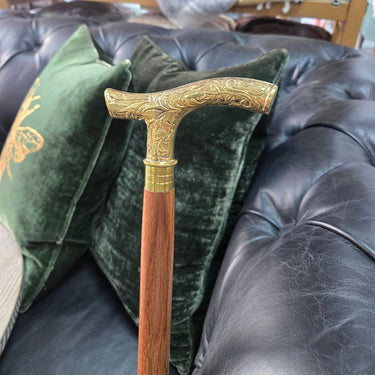 Ornate Brass Handle Walking Stick at Online8 Furniture Auckland NZ