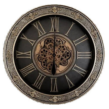 Ornate Wall Clock with Gears at Online8 Furniture Auckland NZ