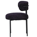 Oscar Boucle Dining Chair - Black at Online8 Furniture Auckland NZ