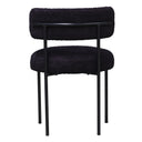 Oscar Boucle Dining Chair - Black at Online8 Furniture Auckland NZ
