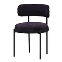 Oscar Boucle Dining Chair - Black at Online8 Furniture Auckland NZ