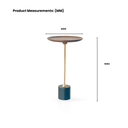 Oslo Accent Table - sleek ash top at Online8 Furniture Auckland NZ