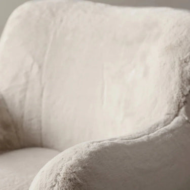 Otis Accent Fur Chair - Dawn at Online8 Furniture Auckland NZ