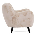 Otis Accent Fur Chair - Dawn at Online8 Furniture Auckland NZ