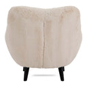 Otis Accent Fur Chair - Dawn at Online8 Furniture Auckland NZ