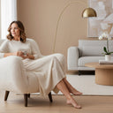 Otis Accent Fur Chair - Dawn at Online8 Furniture Auckland NZ