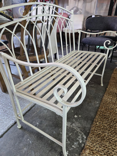Outdoor Metal Bench at Online8 Furniture Auckland NZ