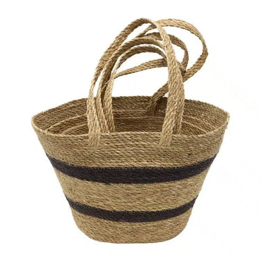 Oval Shopping Stripe Bag s/3 at Online8 Furniture Auckland NZ