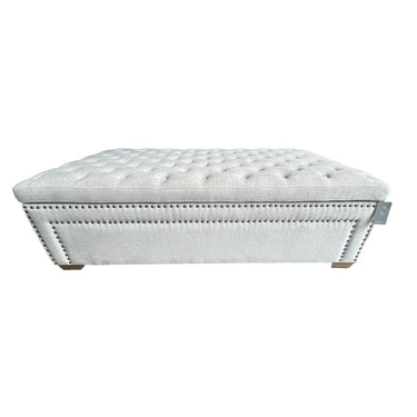 Oversized Ottoman with Storage | Blanket Box - Cream at Online8 Furniture Auckland NZ