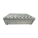 Oversized Ottoman with Storage | Blanket Box - Grey at Online8 Furniture Auckland NZ
