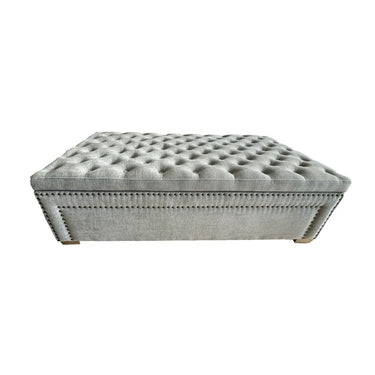 Oversized Ottoman with Storage | Blanket Box - Grey at Online8 Furniture Auckland NZ
