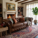 Oxford Aged Leather 3-Seater Chesterfield - Foundry at Online8 Furniture Auckland NZ
