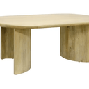 Paden Curved Dining Table – Natural - 1800mm at Online8 Furniture Auckland NZ