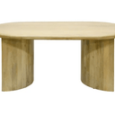 Paden Curved Dining Table – Natural - 1800mm at Online8 Furniture Auckland NZ