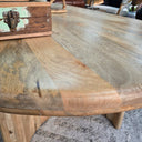 Paden Curved Dining Table – Natural - 1800mm at Online8 Furniture Auckland NZ