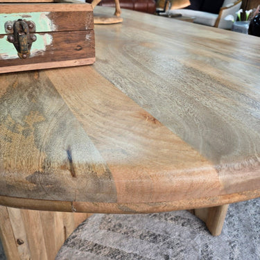 Paden Curved Dining Table – Natural - 1800mm at Online8 Furniture Auckland NZ