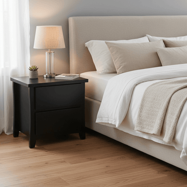 Paiden 2 Drawer Bedside Table at Online8 Furniture Auckland NZ