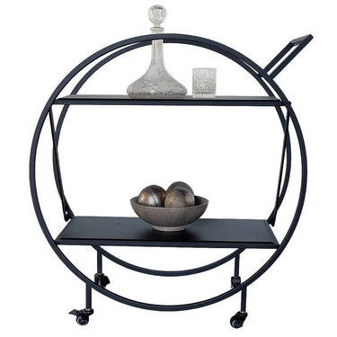 Palermo Bar Cart - Black at Online8 Furniture Auckland NZ