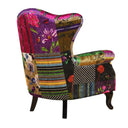 Paltrona Patchwork Wingback Armchair at Online8 Furniture Auckland NZ