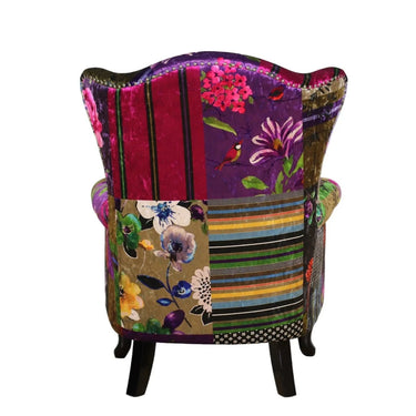 Paltrona Patchwork Wingback Armchair at Online8 Furniture Auckland NZ