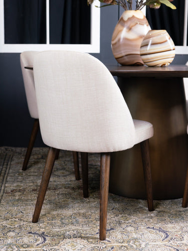 Paris Dining Chair - Fabric Cream at Online8 Furniture Auckland NZ