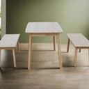 Paris Dining Table with Two Benches at Online8 Furniture Auckland NZ