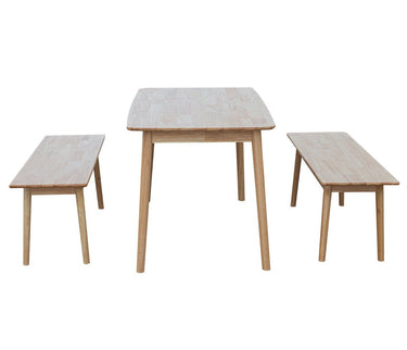 Paris Dining Table with Two Benches at Online8 Furniture Auckland NZ