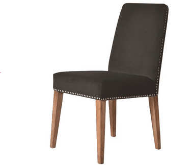 Pascal Dining Chair - Dark Grey Velvet at Online8 Furniture Auckland NZ