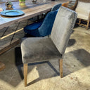 Pascal Dining Chair - Dark Grey Velvet at Online8 Furniture Auckland NZ