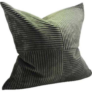 Patchwork Cushion Cover - Green at Online8 Furniture Auckland NZ